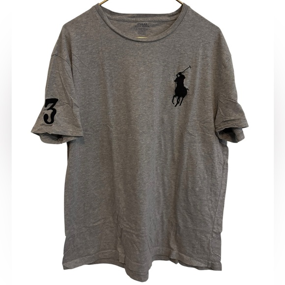 Polo Ralph Lauren Other - Polo by Ralph Lauren Men's Gray Tee with Black Logo